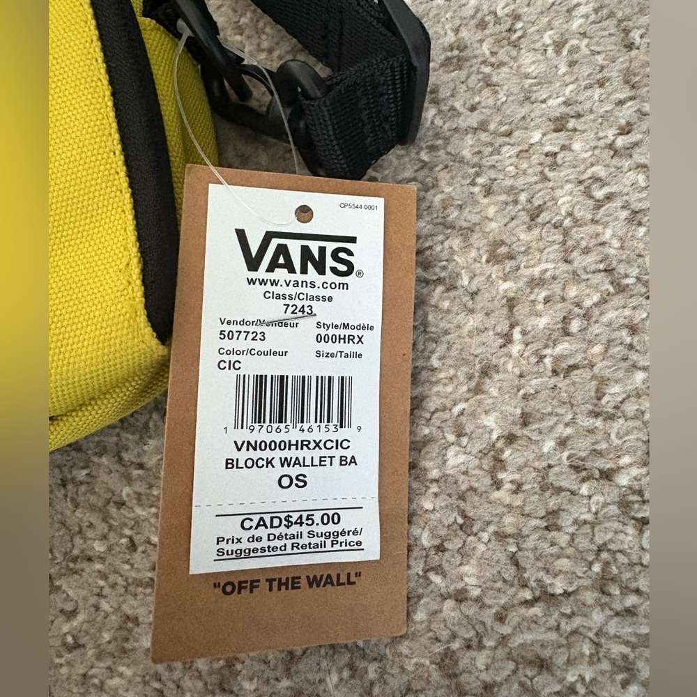 NEW Vans Block Wallet- Yellow - Picture 7 of 12